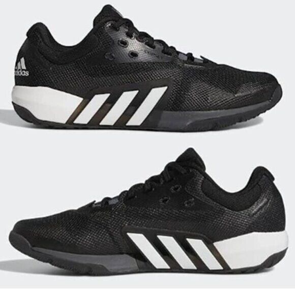 Adidas Men\'s Dropset‎ Trainer Shoes Sports Black Size 13 NEW main image 5